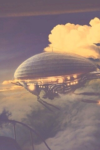 Инопланетный дирижабль обои