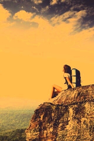 Девушка турист обои