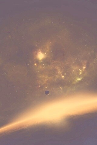 Восход в космосе обои