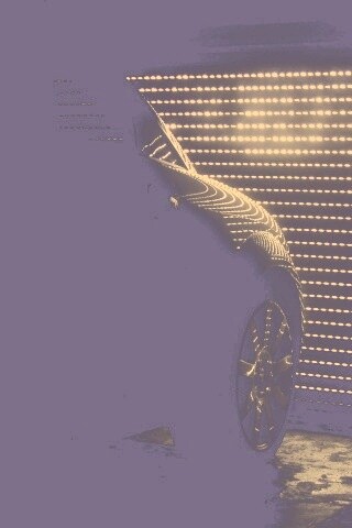 Машина в закрытом гараже обои