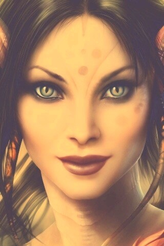 Эльфийка с кошачьими глазами обои