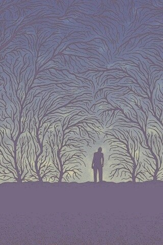 Смыкающиеся деревья обои