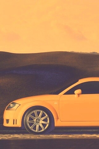 Оранжевый Ауди ТТ обои