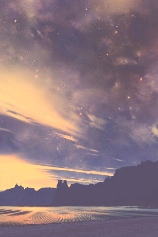 Ночное звездное небо обои