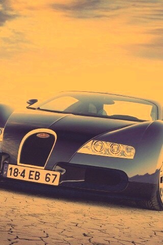 Бугатти в пустыне обои