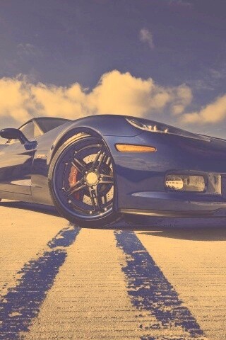 Синий спорткар обои