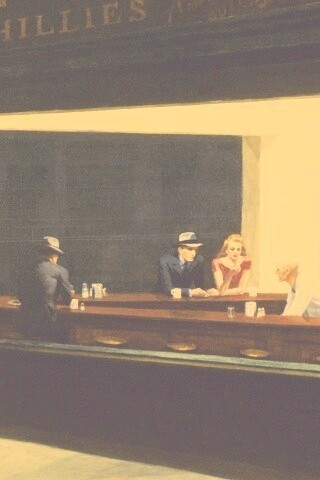 Ночное кафе обои