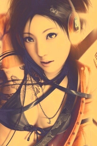 Поющая японка обои