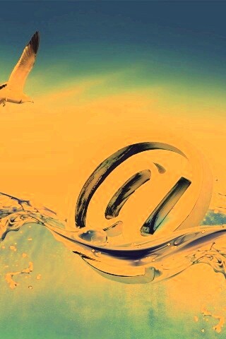 Собака тонет обои