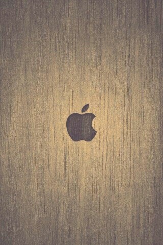 Логотип Apple на доске обои
