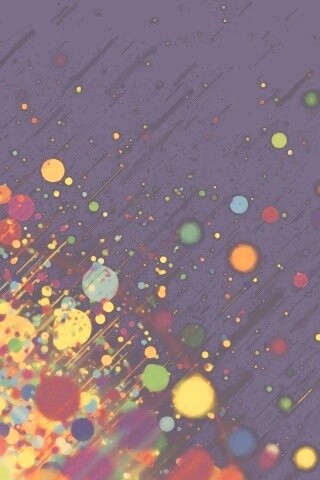 Полёт разноцветных кругов обои