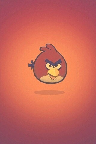 Красная птица из Angry Birds обои