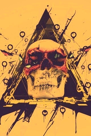 Гламурный череп обои