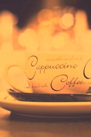 Чашечка капучино обои