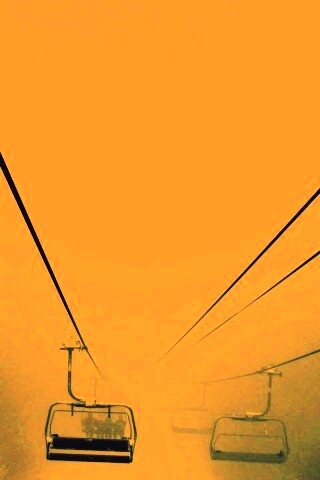 Канатная дорога в зиму обои