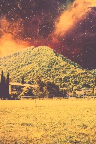 Под удивительным небом обои