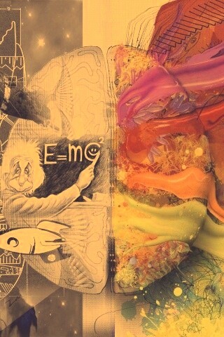 Логика против креатива обои