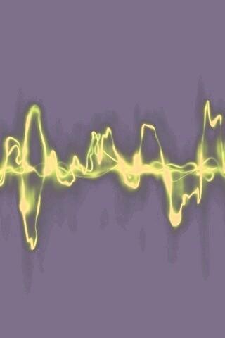 Зеленая пульсирующая волна обои