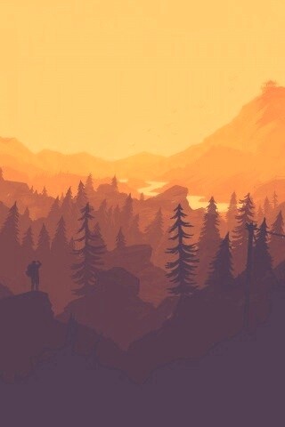 Красный Firewatch обои