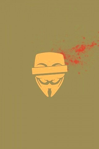 Маска Анонимуса и брызги обои