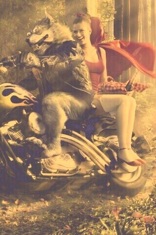 Красная шапочка по новому обои