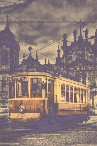 Старинный трамвай обои