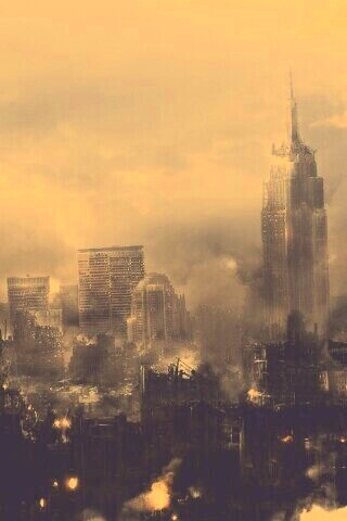 Город после ядерного взрыва обои