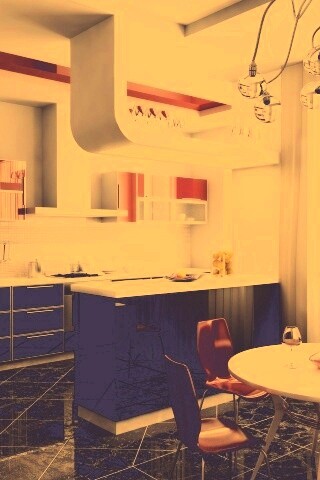 Современная кухня обои