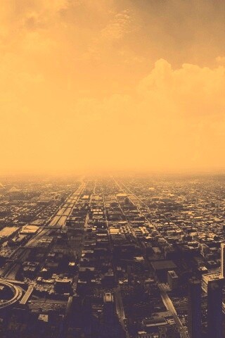 Город: вид сверху обои