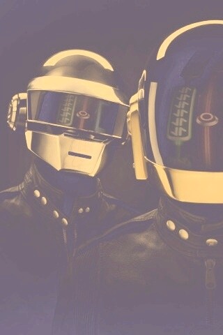 Daft Punk на темном фоне обои
