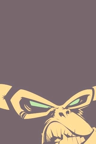 Злая обезьяна обои