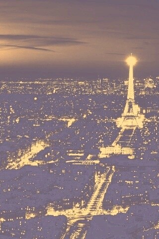 Ночной париж обои