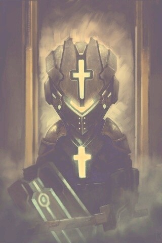 Рыцарь в стиле Dead Space обои