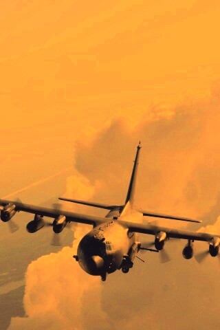 Самолет АС-130 обои