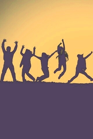 Силуэты людей обои