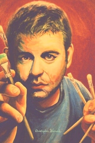 Нарисованный художник обои