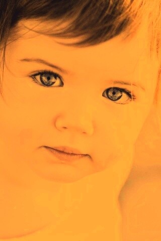 Детское личико обои