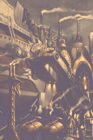 Ноев ковчег в стиле стимпанк обои