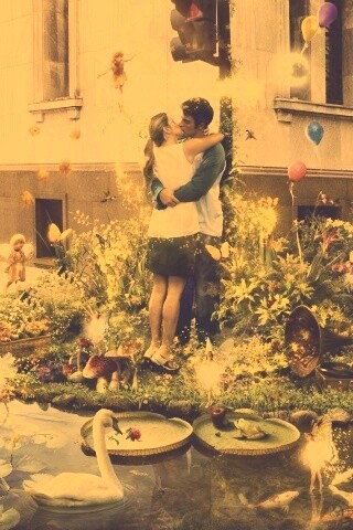 Волшебный поцелуй обои