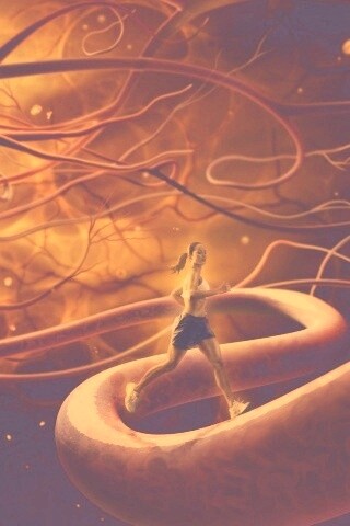 Бег крови обои