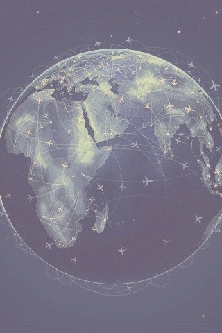 Маршруты самолетов обои