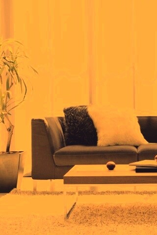 Гостиная с интересным дизайном обои