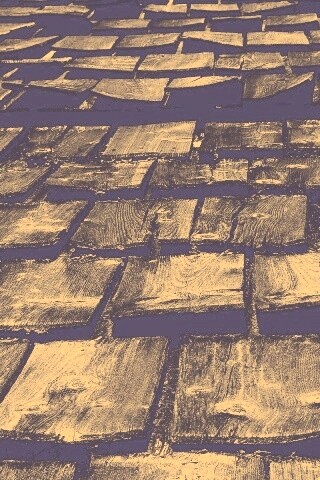 Деревянная крыша обои