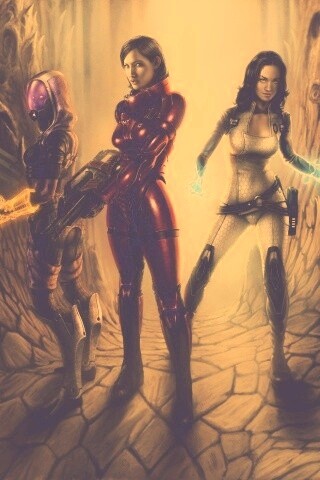 Девушки mass effect обои