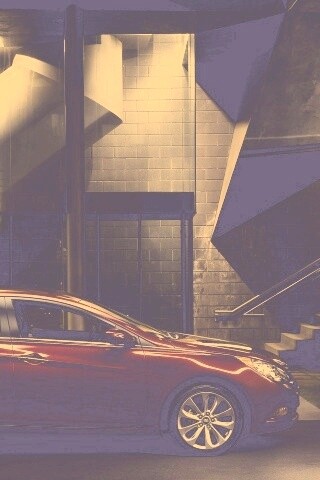 Красный хёндай солярис обои