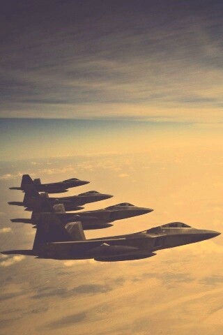 Ряд самолетов обои