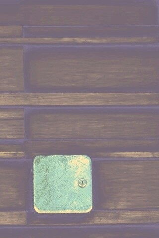 Коробка на деревянной стене обои