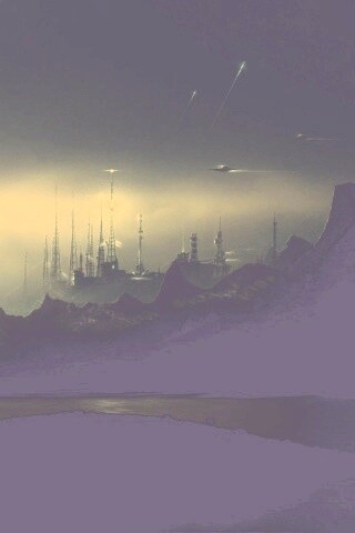 Долина в стиле SciFi обои