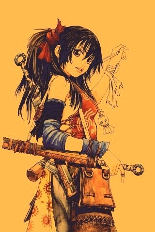 Девушка с мечом из Dangu обои