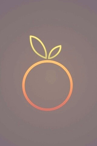 Стилизованная апельсинка обои